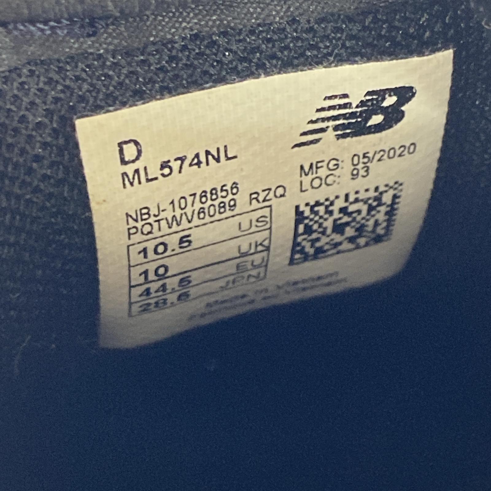 スニーカー ML574NL (28.5cm) ブラック 28.5cm (US10 1/2 UK10 EU47) ブラック