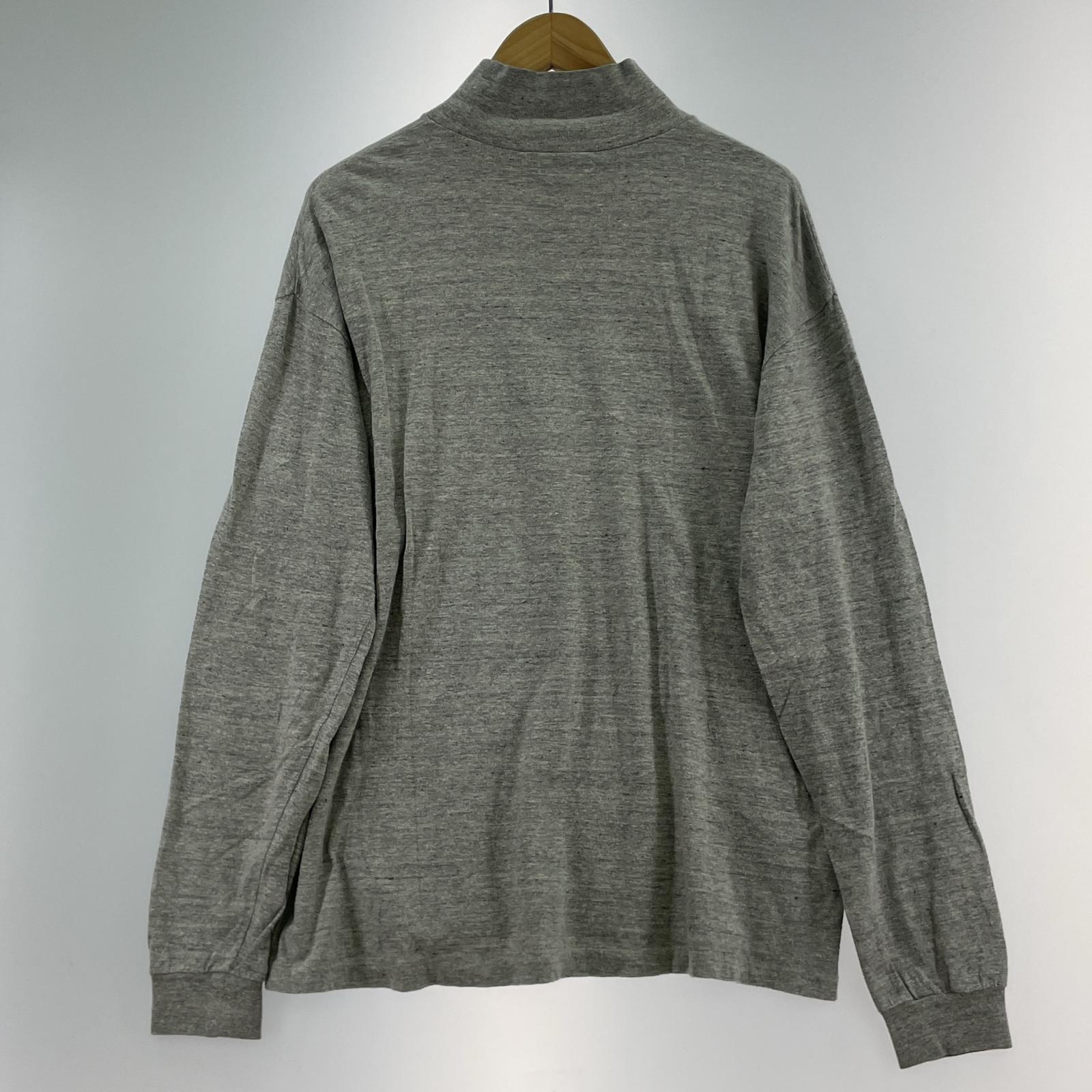 長袖Tシャツ SEAMLESS HI NECK LS TEE (4) グレー