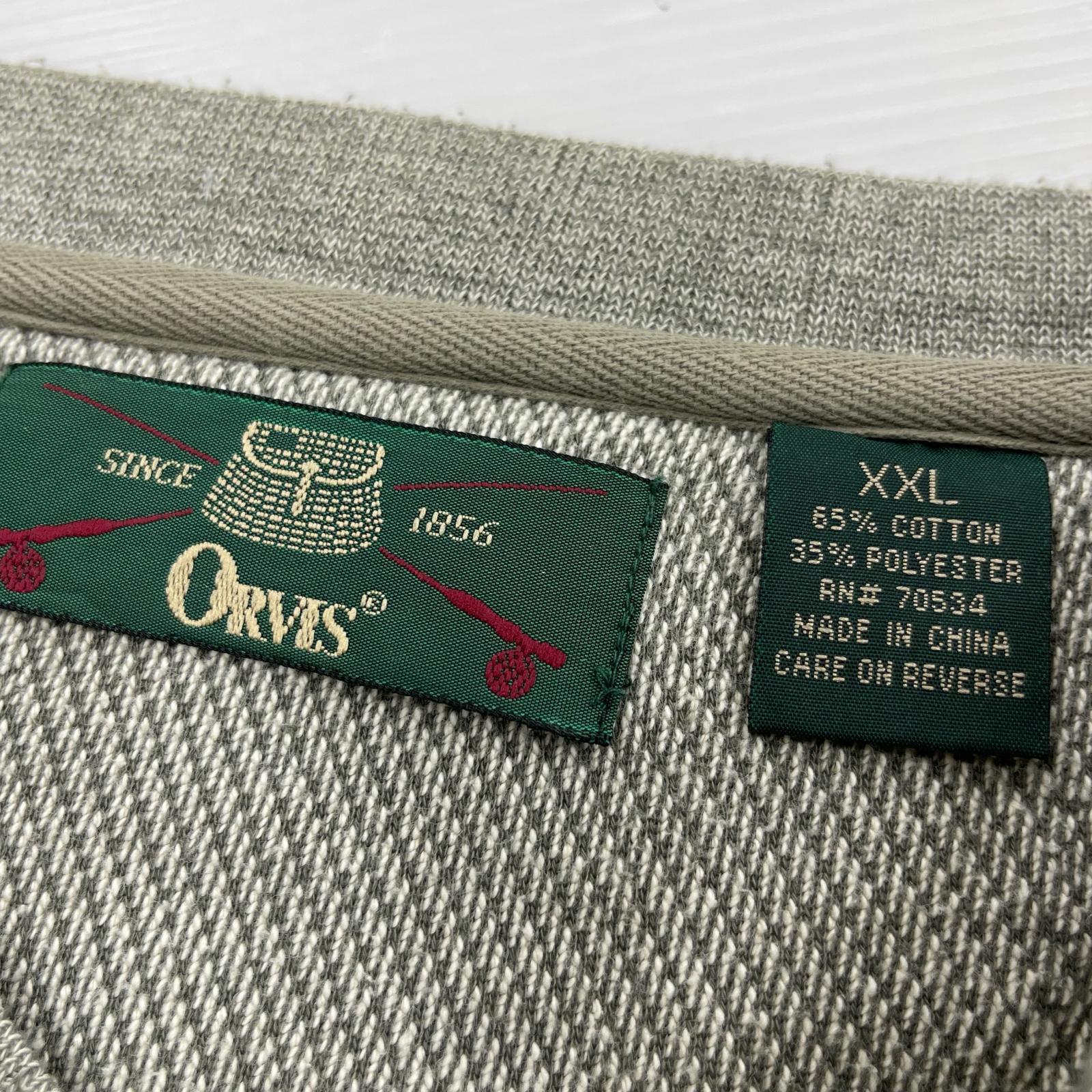 スウェット ORVIS 90s~ グレー エルボーパッチ (XXL) グレー