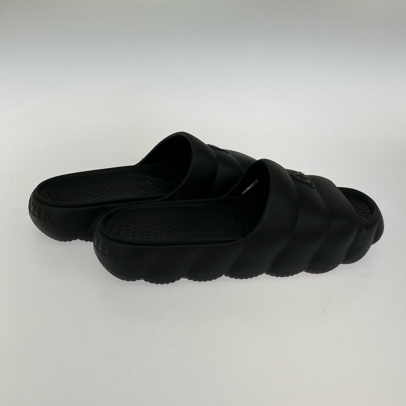 サンダル MONCLER LILO SLIDES サンダル 黒 44 44 ブラック
