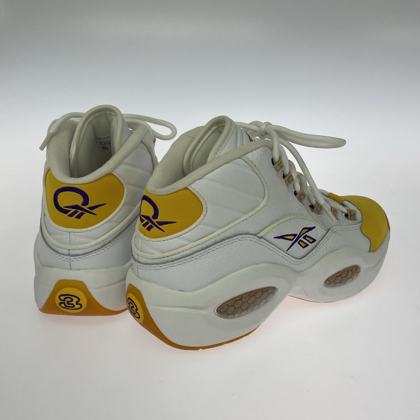 スニーカー QUESTION MID WHITE/YELLOW 28.0 28cm (US10 UK9 1/2 EU46)