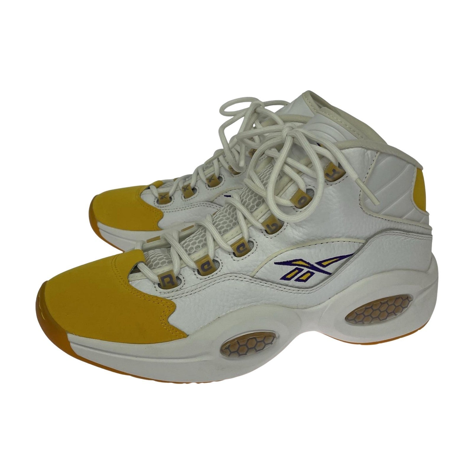 スニーカー QUESTION MID WHITE/YELLOW 28.0 28cm (US10 UK9 1/2 EU46)