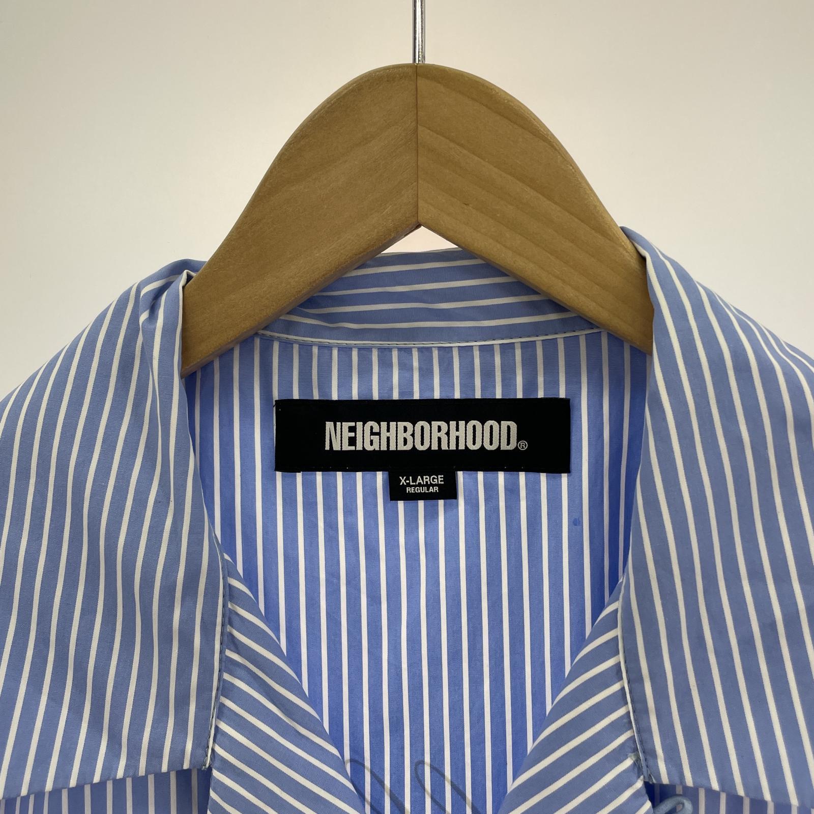 半袖シャツ 24SS STRIPE WORK SHIRT(XL) ブルー