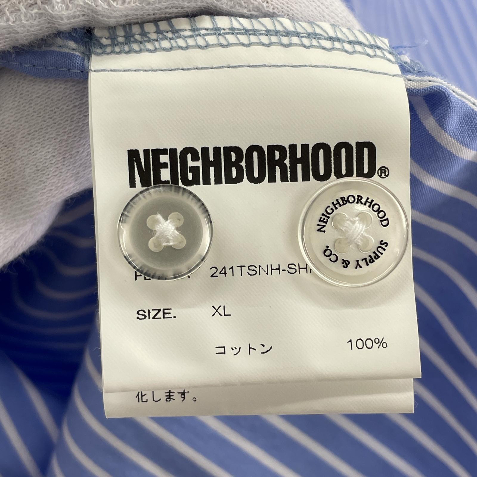 半袖シャツ 24SS STRIPE WORK SHIRT(XL) ブルー