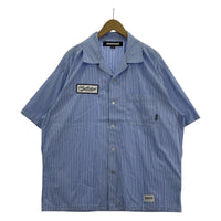 半袖シャツ 24SS STRIPE WORK SHIRT(XL) ブルー