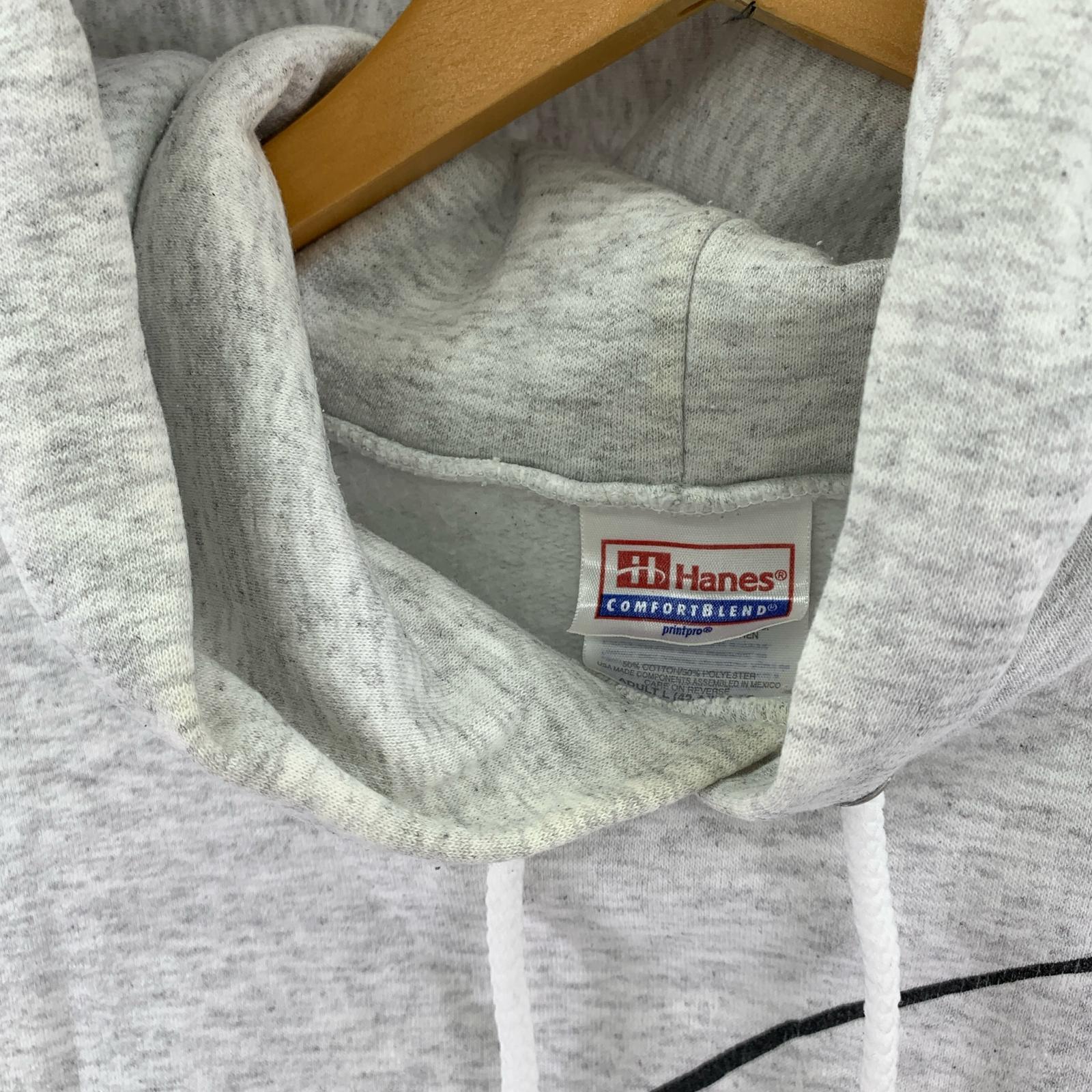 パーカー 00s HANES LOOKOUT records スウェットパーカー(L) L グレー