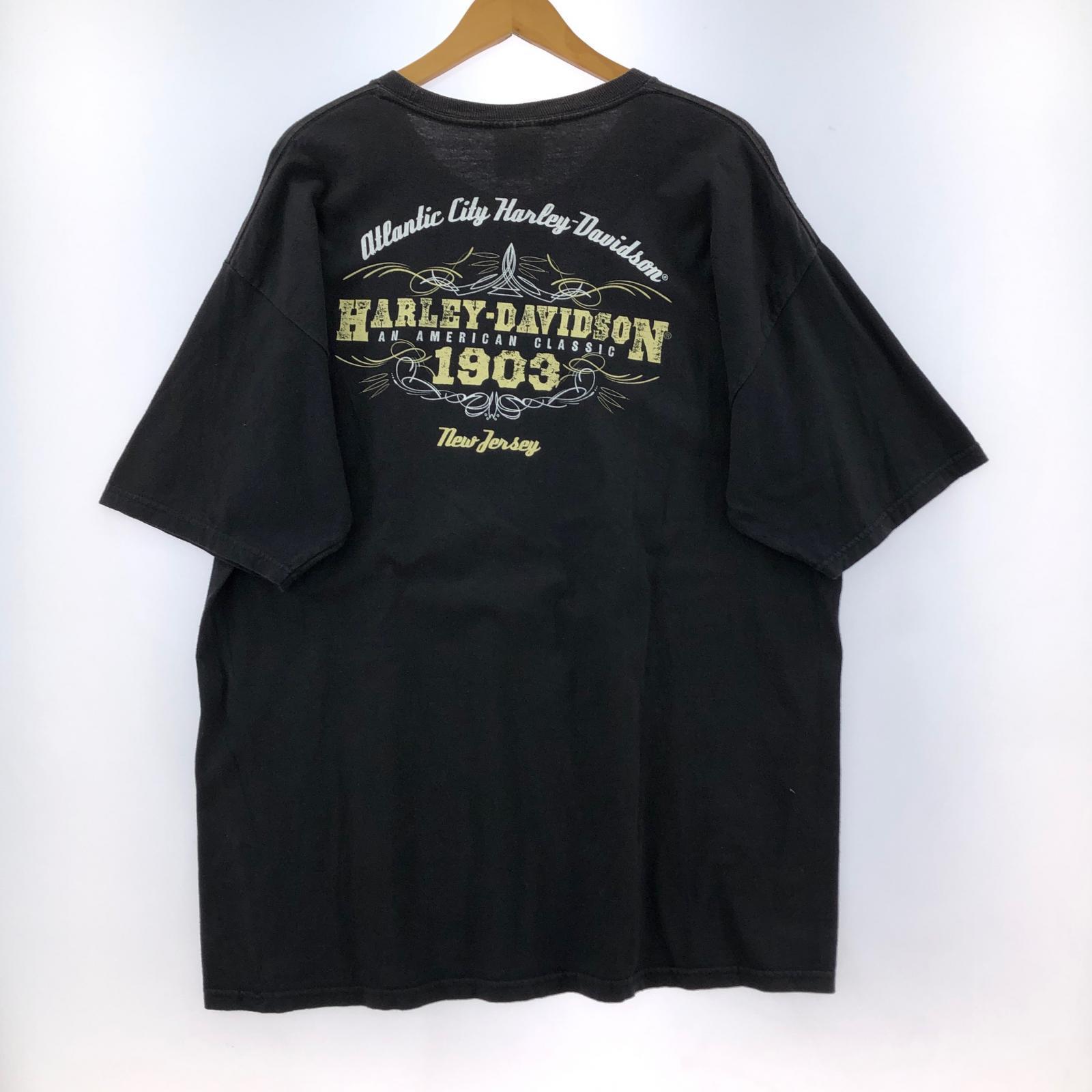 半袖Tシャツ 00s S/Sスカルプリントカットソー ブラック