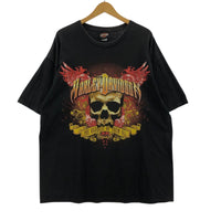 半袖Tシャツ 00s S/Sスカルプリントカットソー ブラック