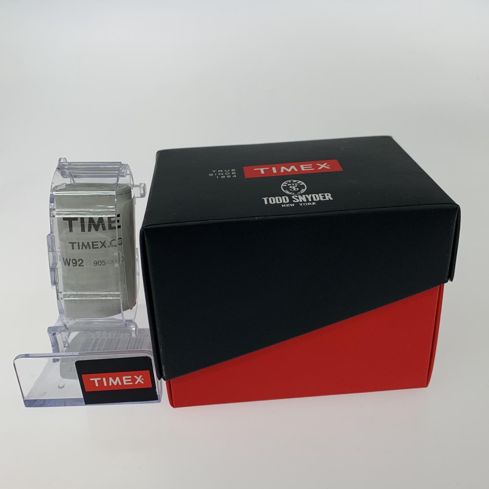 腕時計 TODD SNYDER×TIMEX ナローベルト 腕時計 ブラック