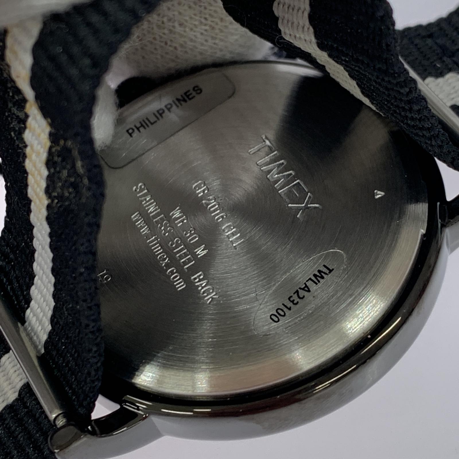 腕時計 TODD SNYDER×TIMEX ナローベルト 腕時計 ブラック