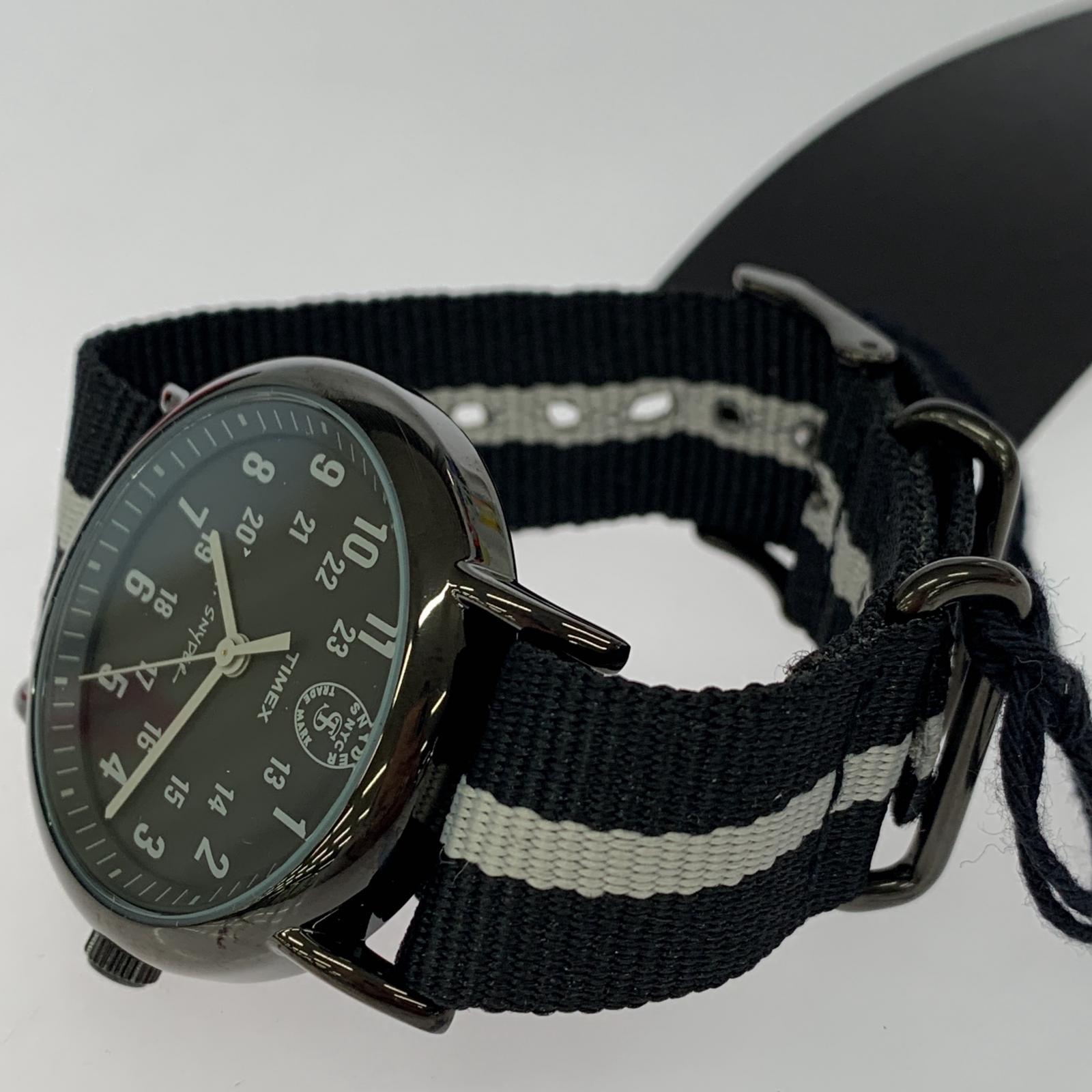 腕時計 TODD SNYDER×TIMEX ナローベルト 腕時計 ブラック