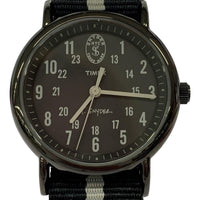 腕時計 TODD SNYDER×TIMEX ナローベルト 腕時計 ブラック