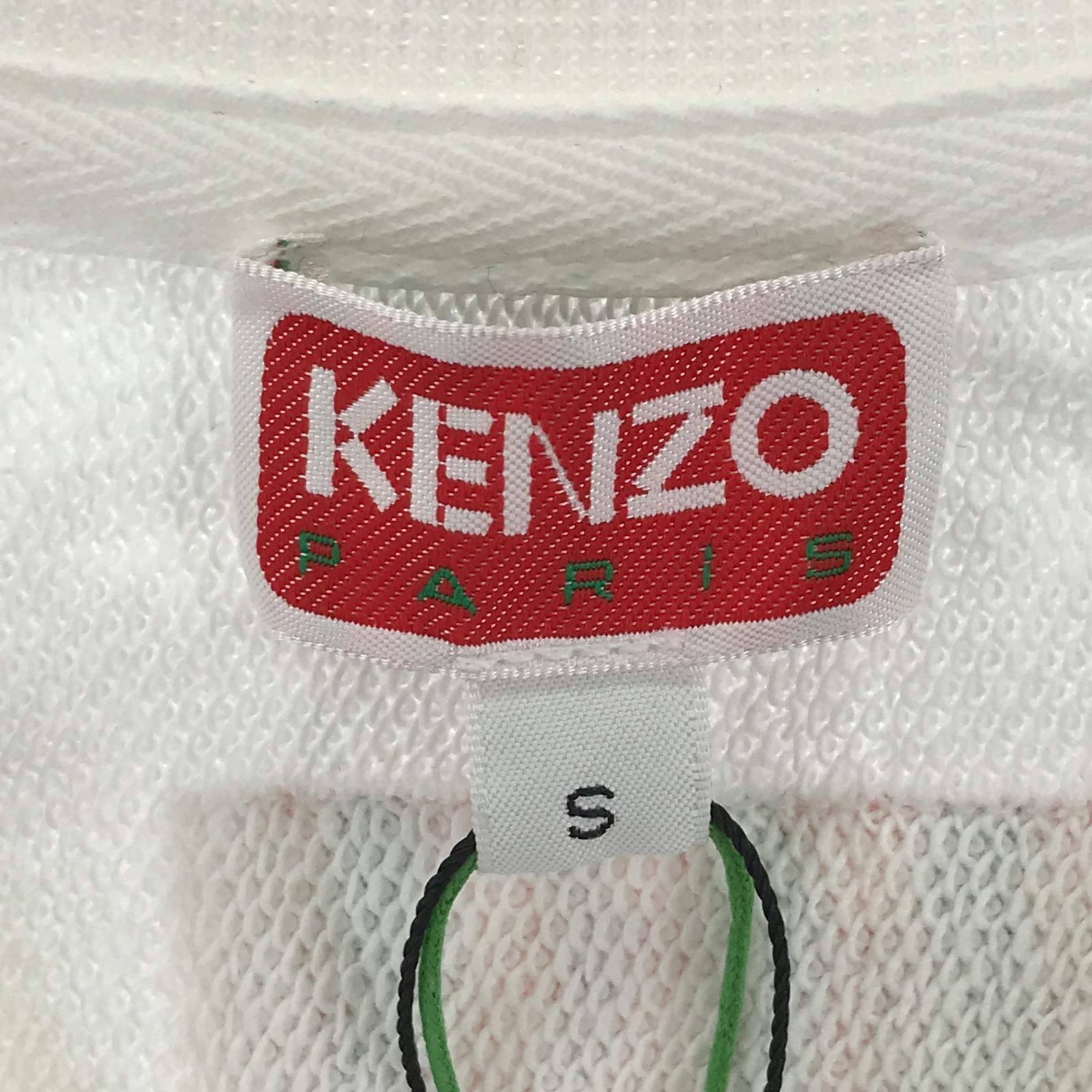 ワンピース KENZO Akae Bowing Tiger' Kimono Sweatshirt Dress スウェットワンピース S ホワイト S ホワイト