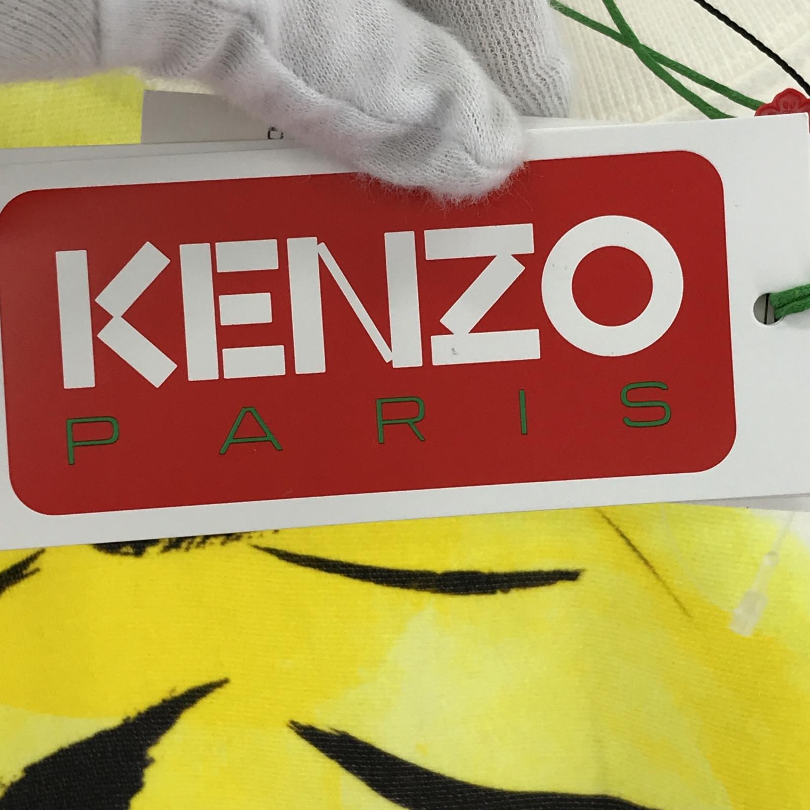 ワンピース KENZO Akae Bowing Tiger' Kimono Sweatshirt Dress スウェットワンピース S ホワイト S ホワイト