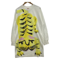 ワンピース KENZO Akae Bowing Tiger' Kimono Sweatshirt Dress スウェットワンピース S ホワイト S ホワイト
