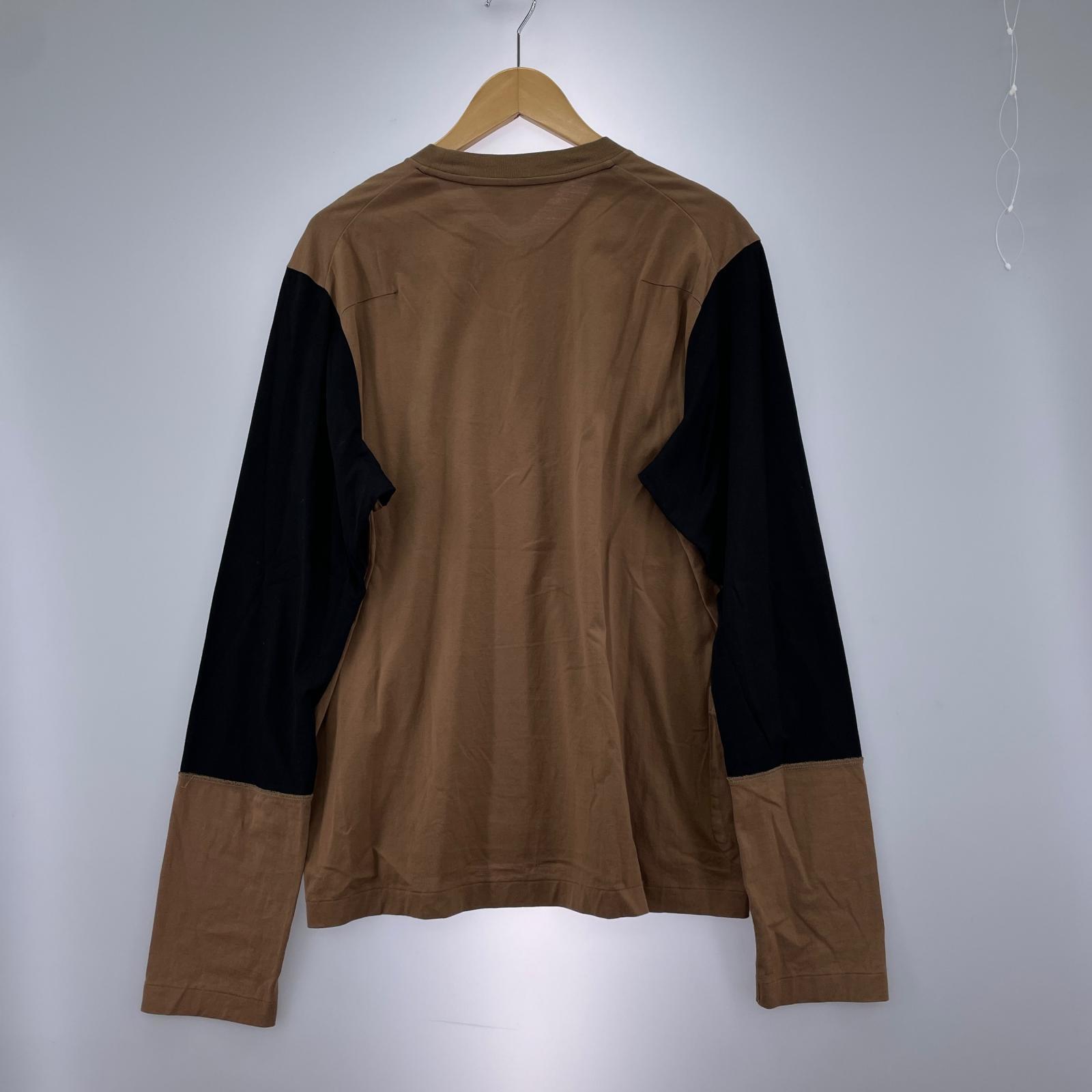 長袖Tシャツ SUN SEA 21AW LAYERED 2TONE T 茶 (3) 3