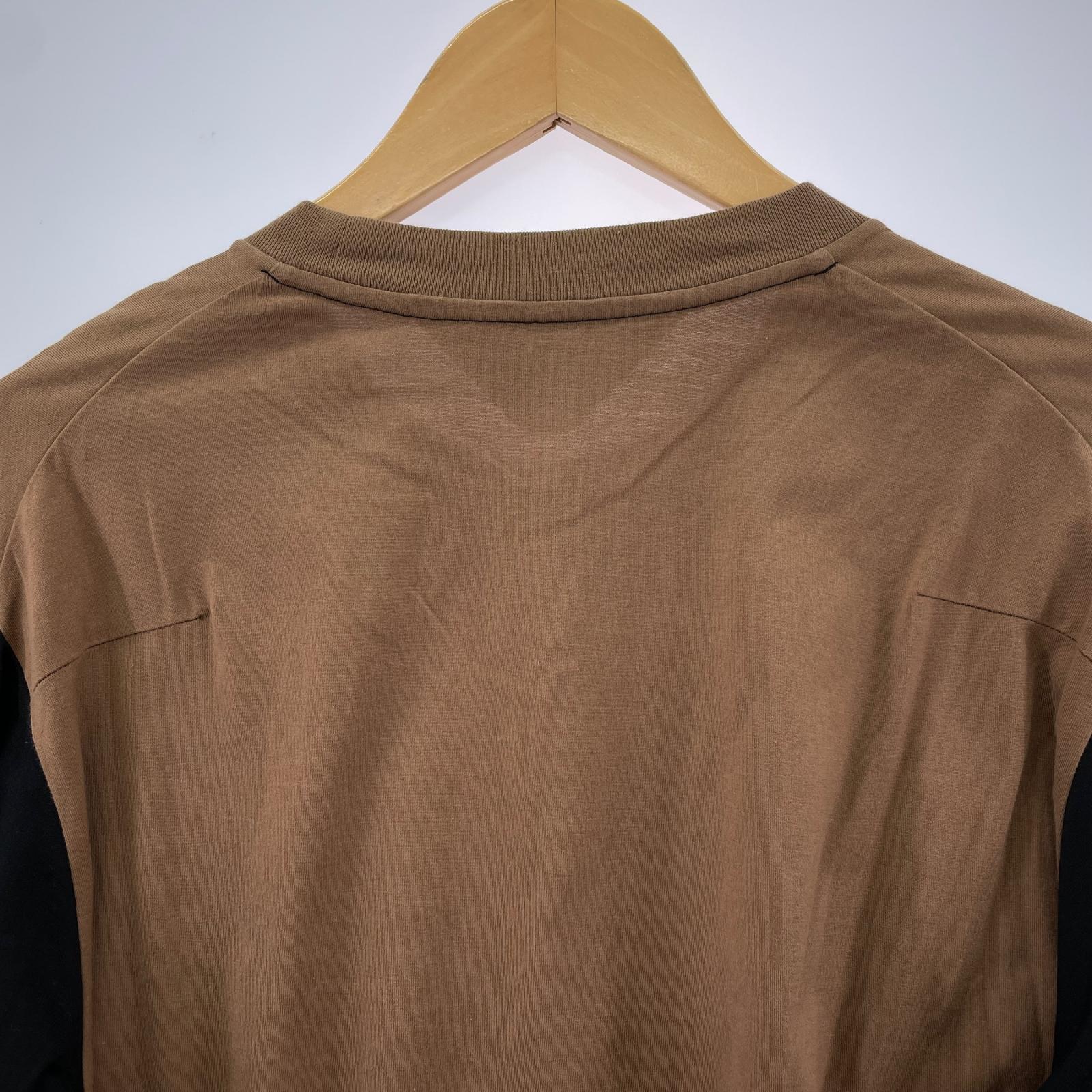 長袖Tシャツ SUN SEA 21AW LAYERED 2TONE T 茶 (3) 3