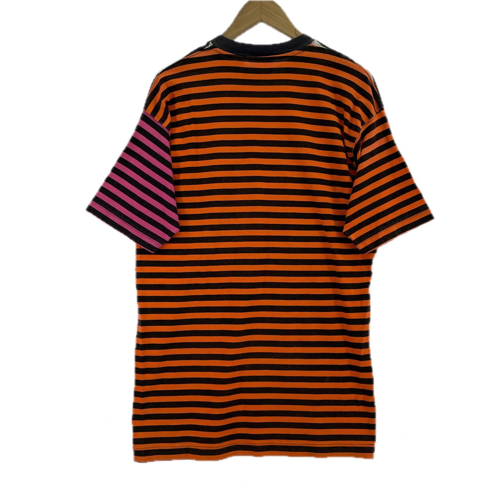 半袖Tシャツ GITANO マルチボーダー クレイジーパターン XL マルチカラー