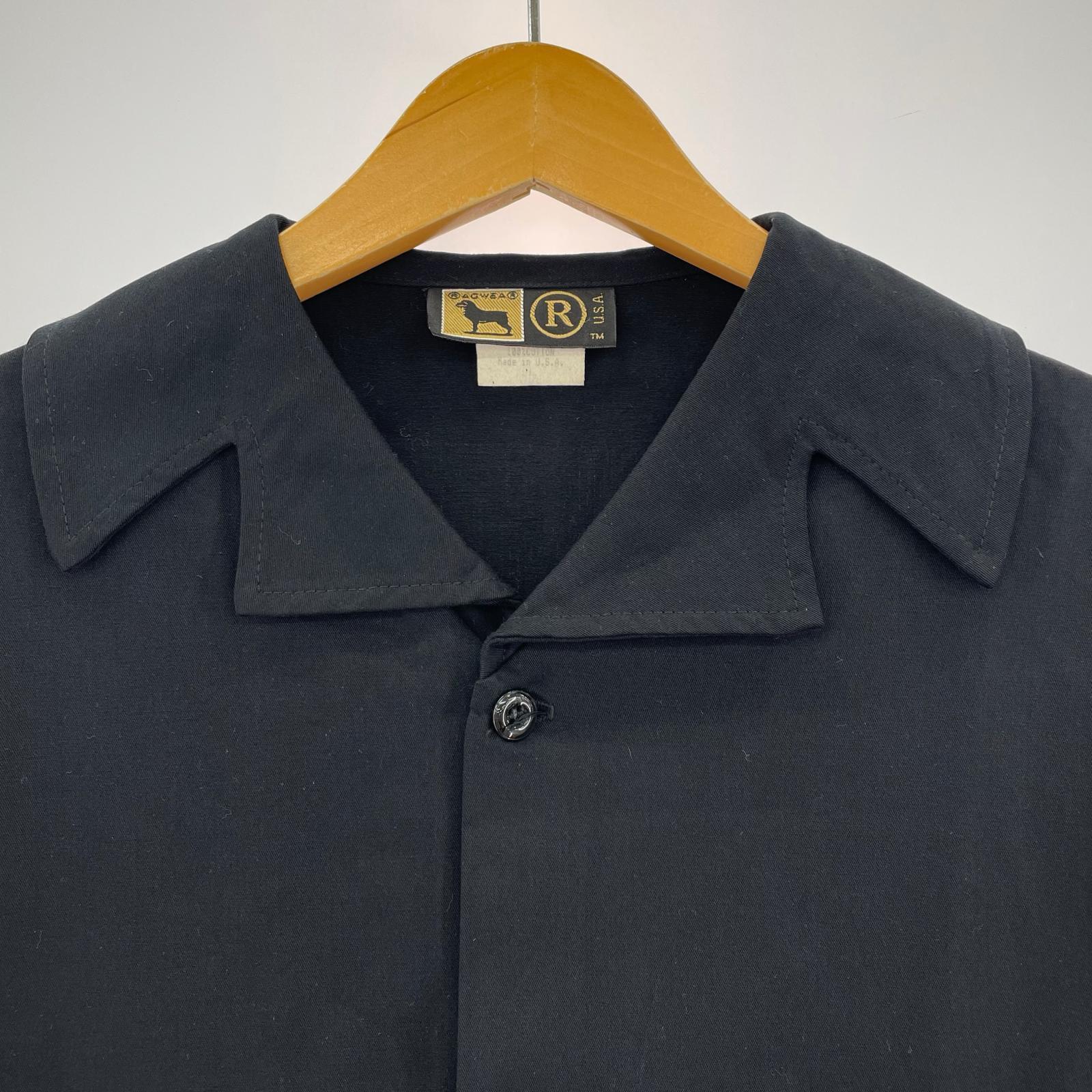 半袖シャツ RAGWEAR USA製 黒 L
