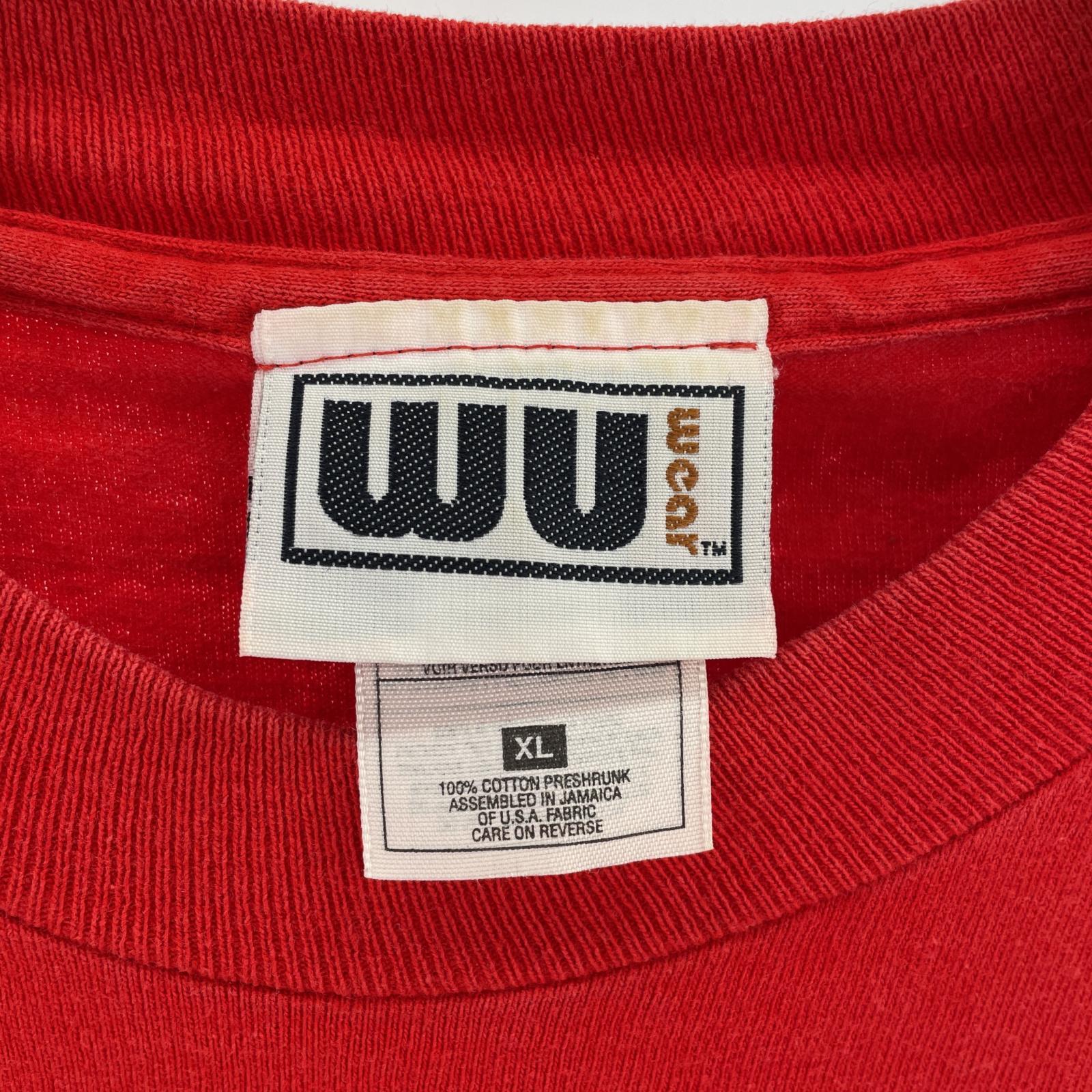 半袖Tシャツ WU-TANG CLAN WU WEARタグ 赤(XL) レッド
