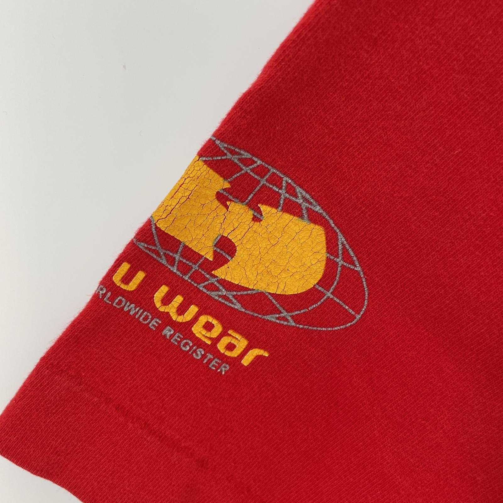 半袖Tシャツ WU-TANG CLAN WU WEARタグ 赤(XL) レッド