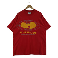 半袖Tシャツ WU-TANG CLAN WU WEARタグ 赤(XL) レッド