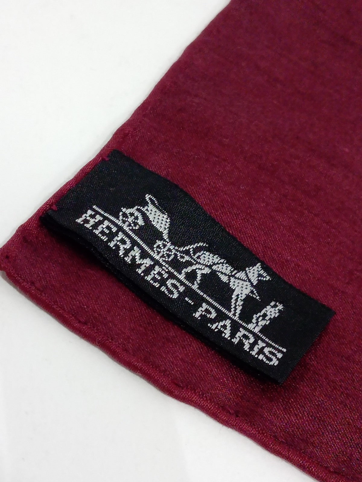 HERMES フランス製 グランアッシュ Hロゴ ストール