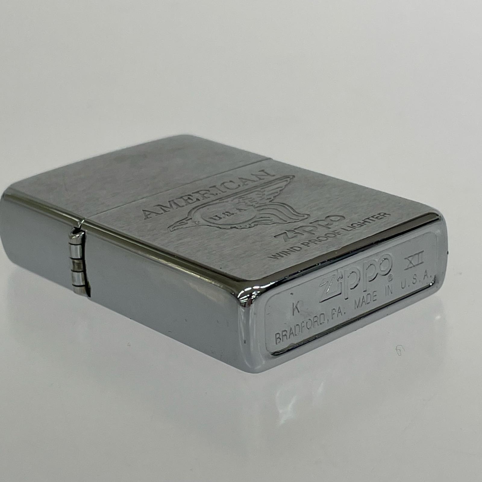 ライター ZIPPO AMERICAN K XII シルバー
