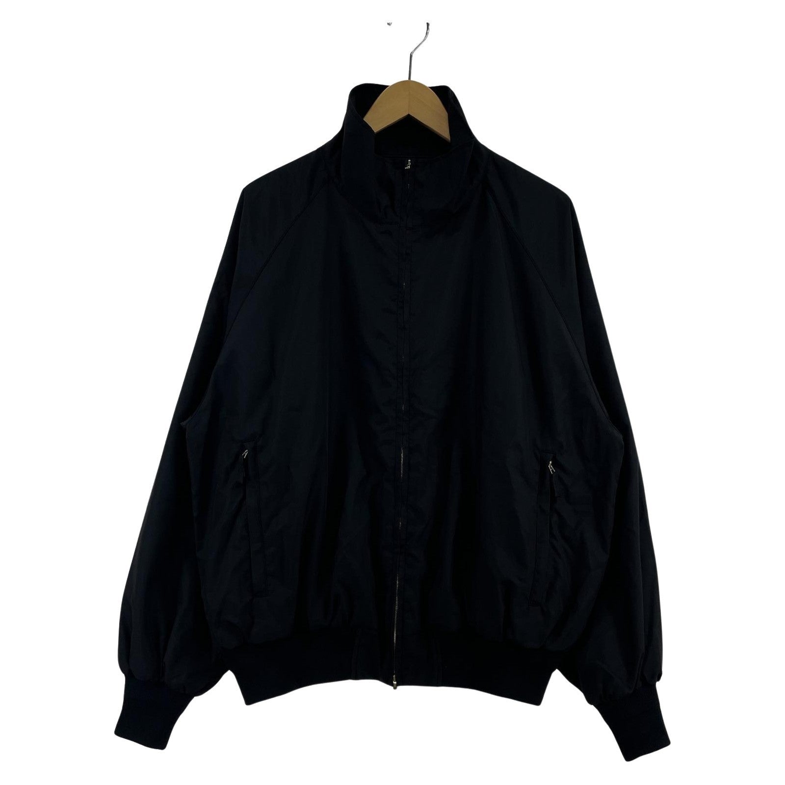ブルゾン everyone nylon silk track jacket /黒/M M ブラック