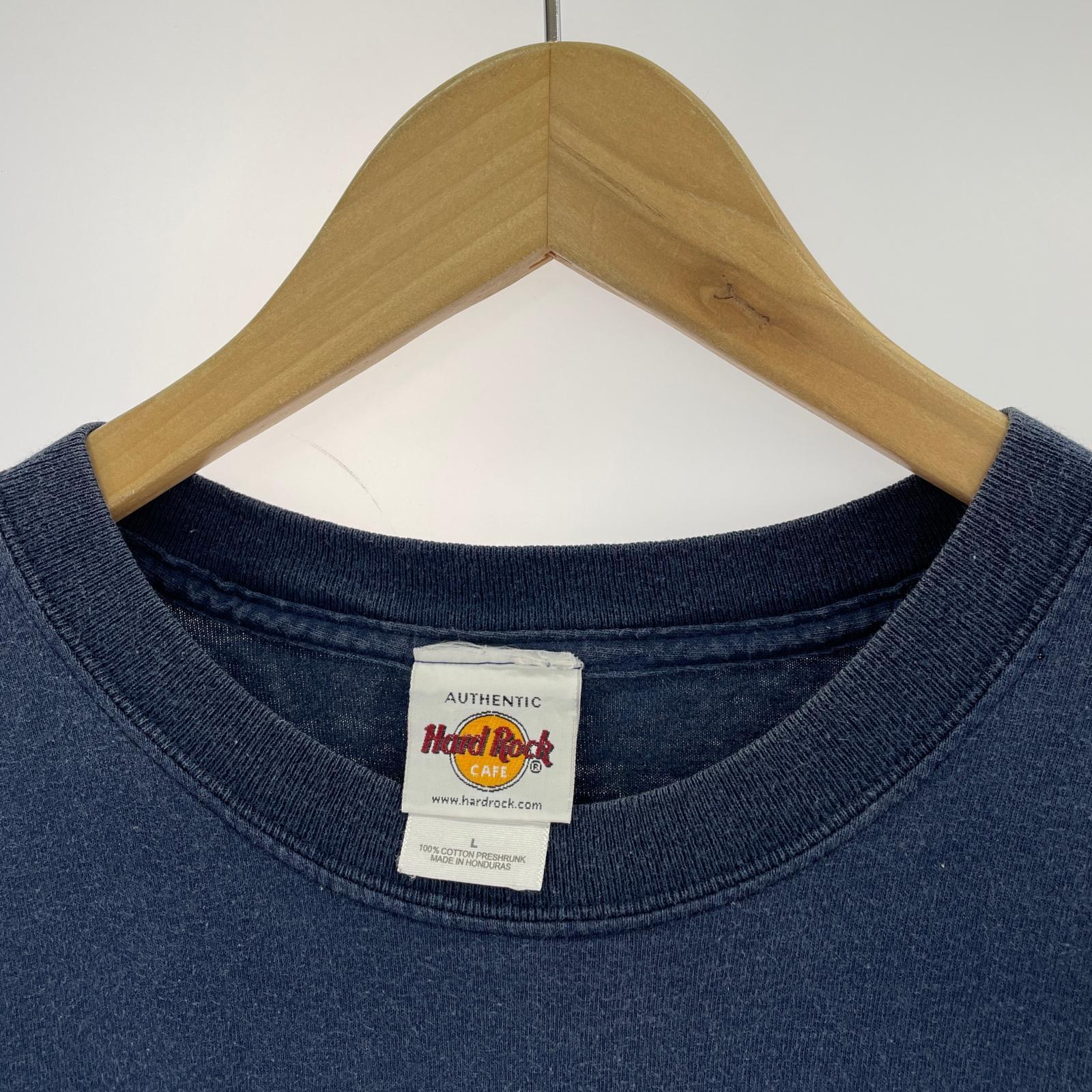 半袖Tシャツ HARD ROCK CAFE 紺 (L) L