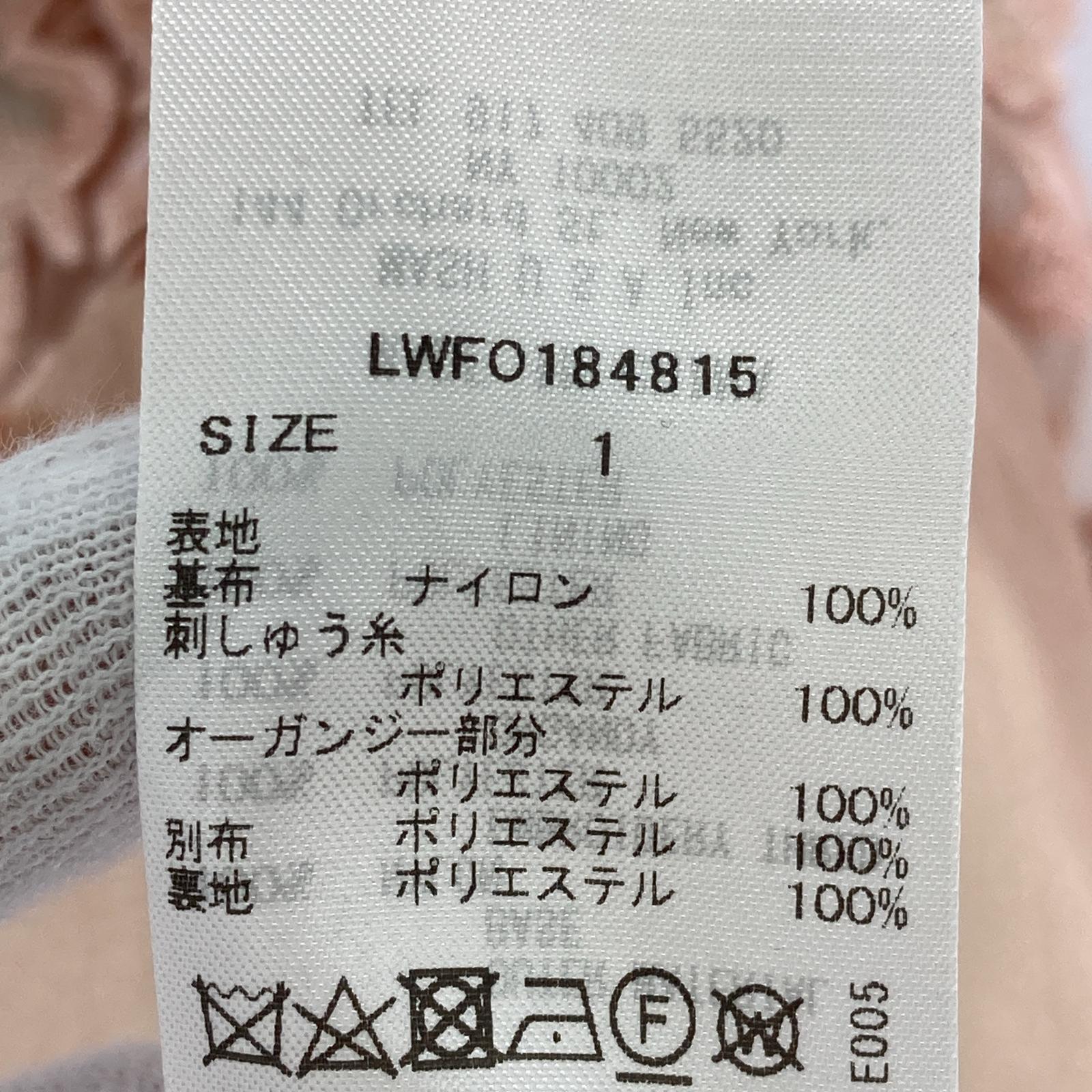 ワンピース LB candy stock フラワーレースビジュードドレス 1 ピンク
