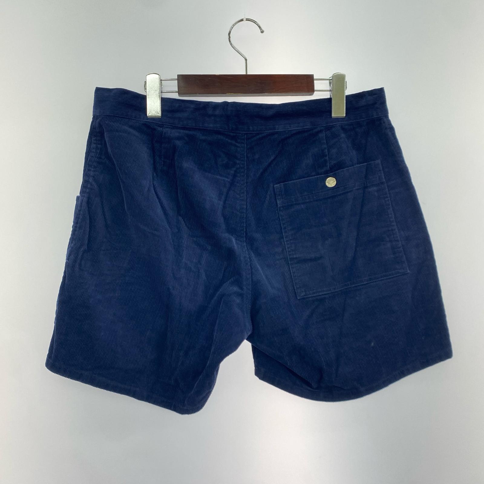 ショートパンツ コーデュロイ 紺 (M) M ネイビー