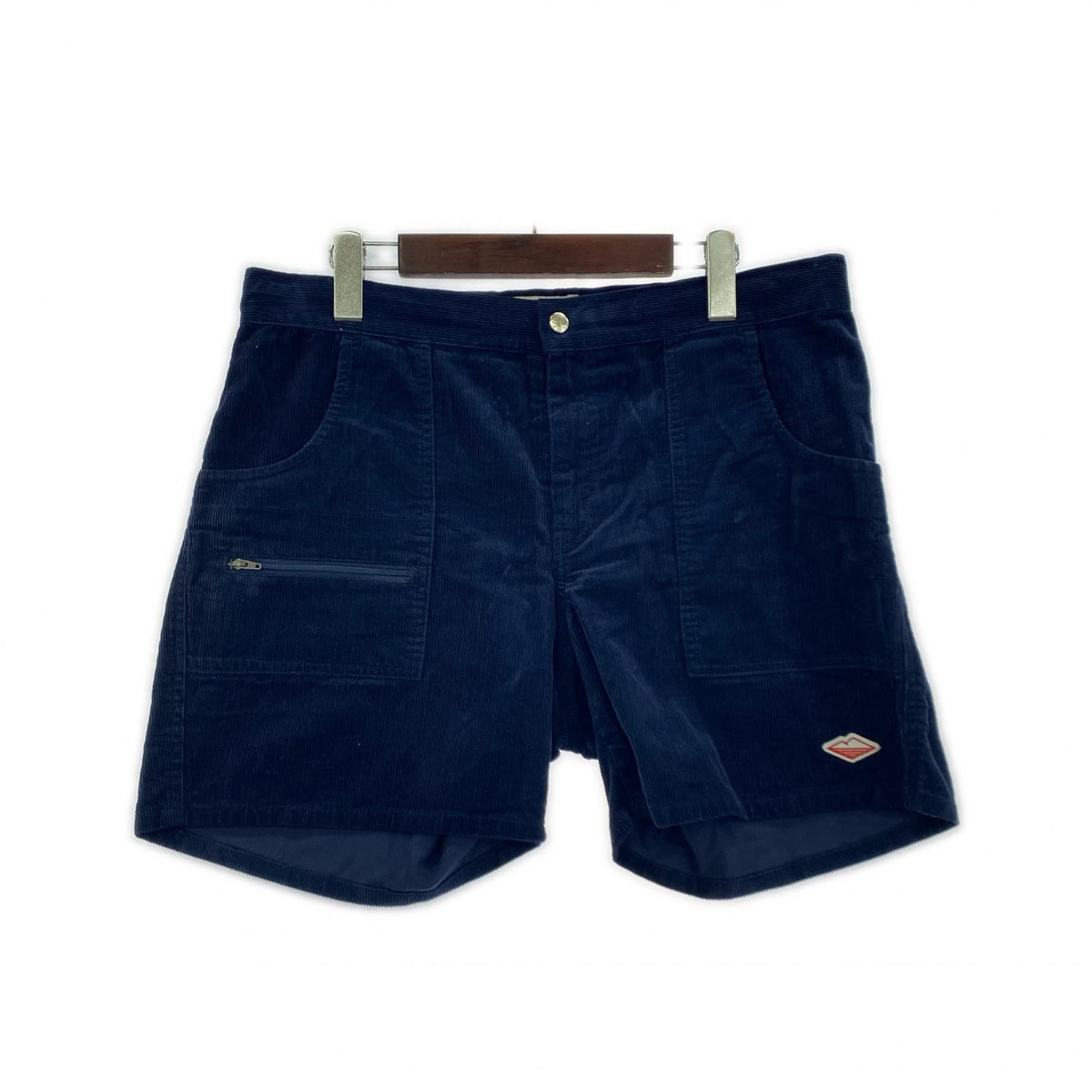 ショートパンツ コーデュロイ 紺 (M) M ネイビー