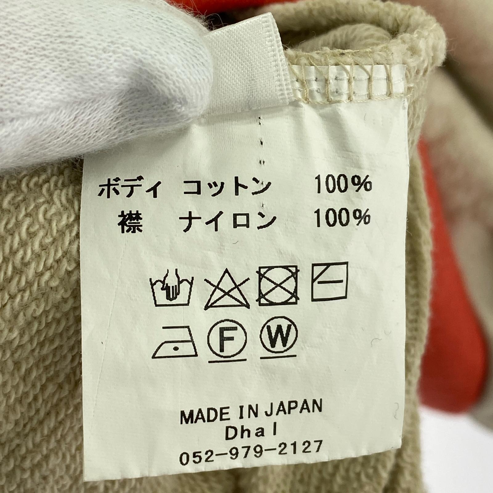 スウェット Dhal ハーフジップ M