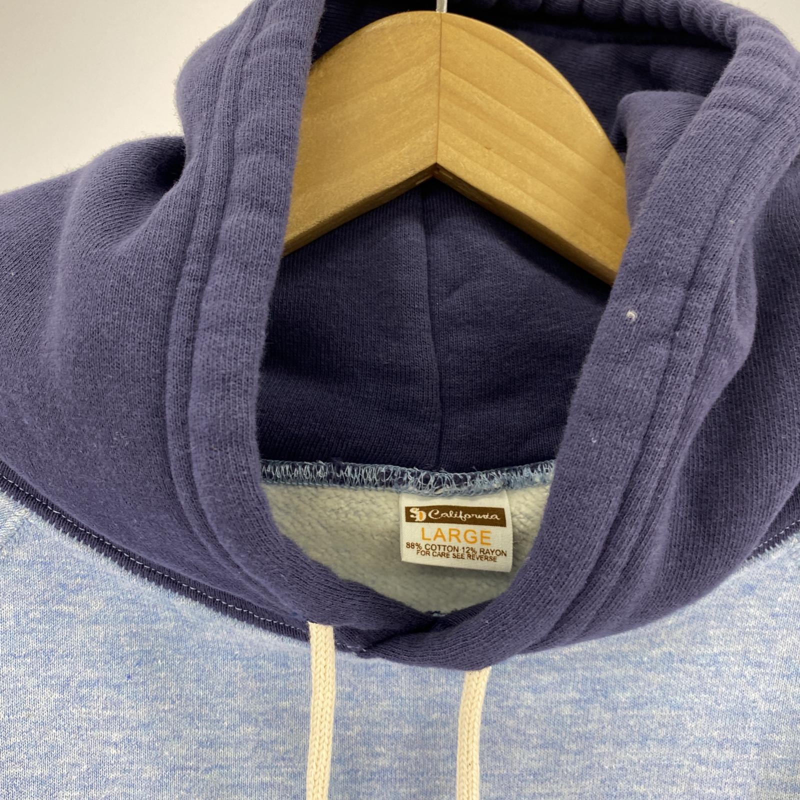 パーカー STANDARD CALIFORNIA SD 88/12 Diner Logo 2 tone Hood Sweat L ブルー L ブルー