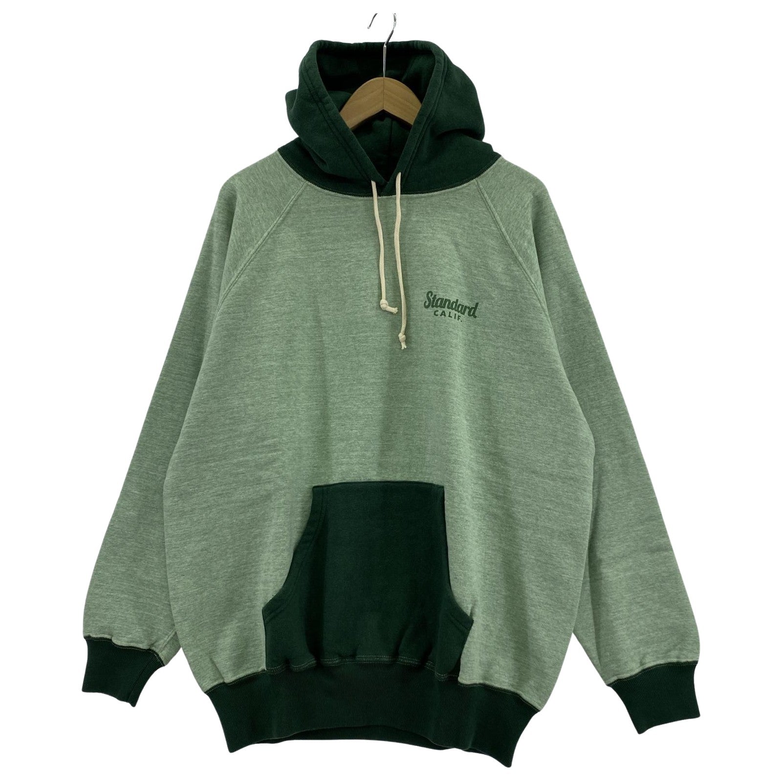 パーカー STANDARD CALIFORNIA SD 88/12 Diner Logo 2 tone Hood Sweat XL グリーン グリーン