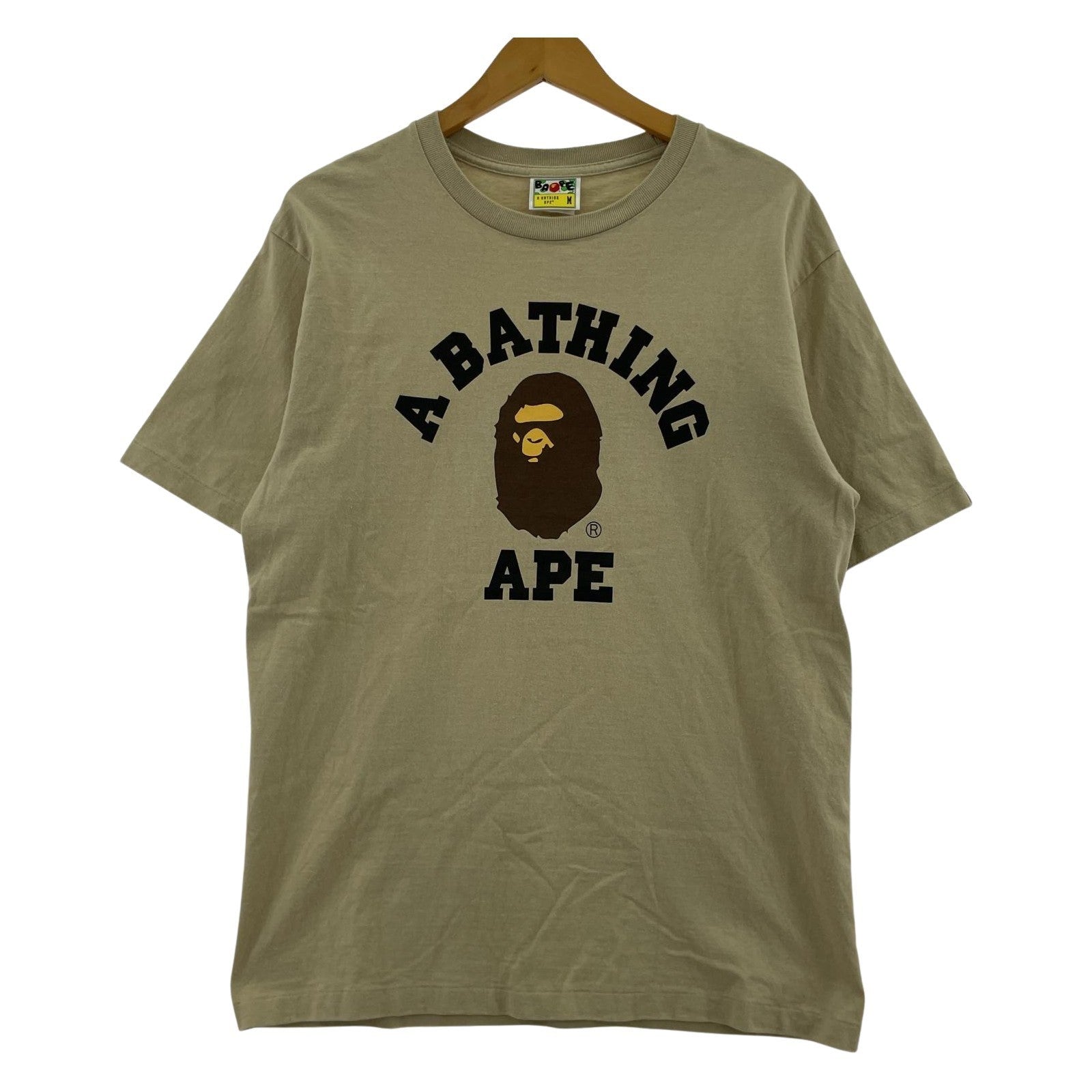 半袖Tシャツ アーチロゴTシャツ M ベージュ