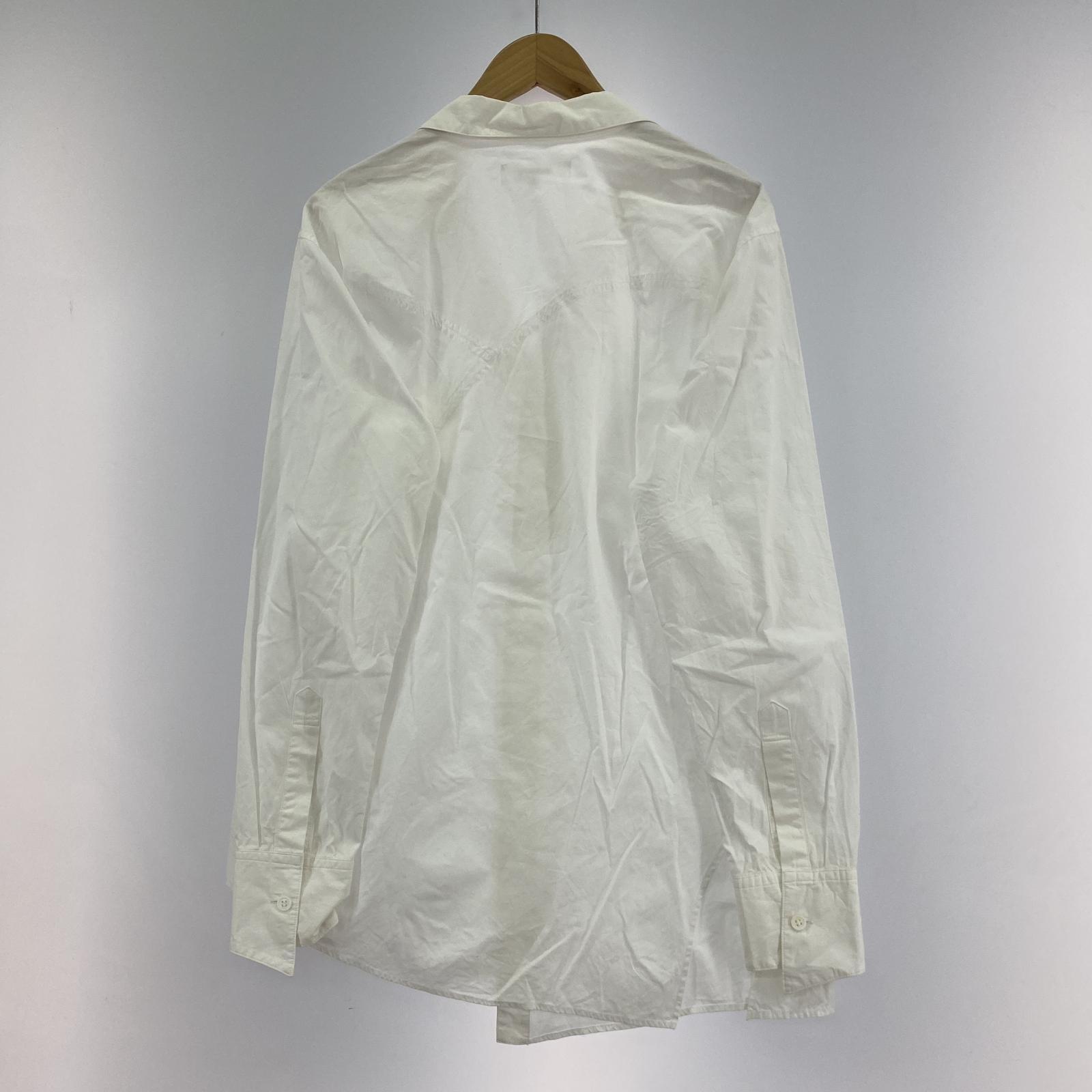 長袖シャツ SLASH OPEN COLLAR SHIRT M ホワイト