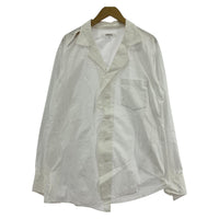 長袖シャツ SLASH OPEN COLLAR SHIRT M ホワイト