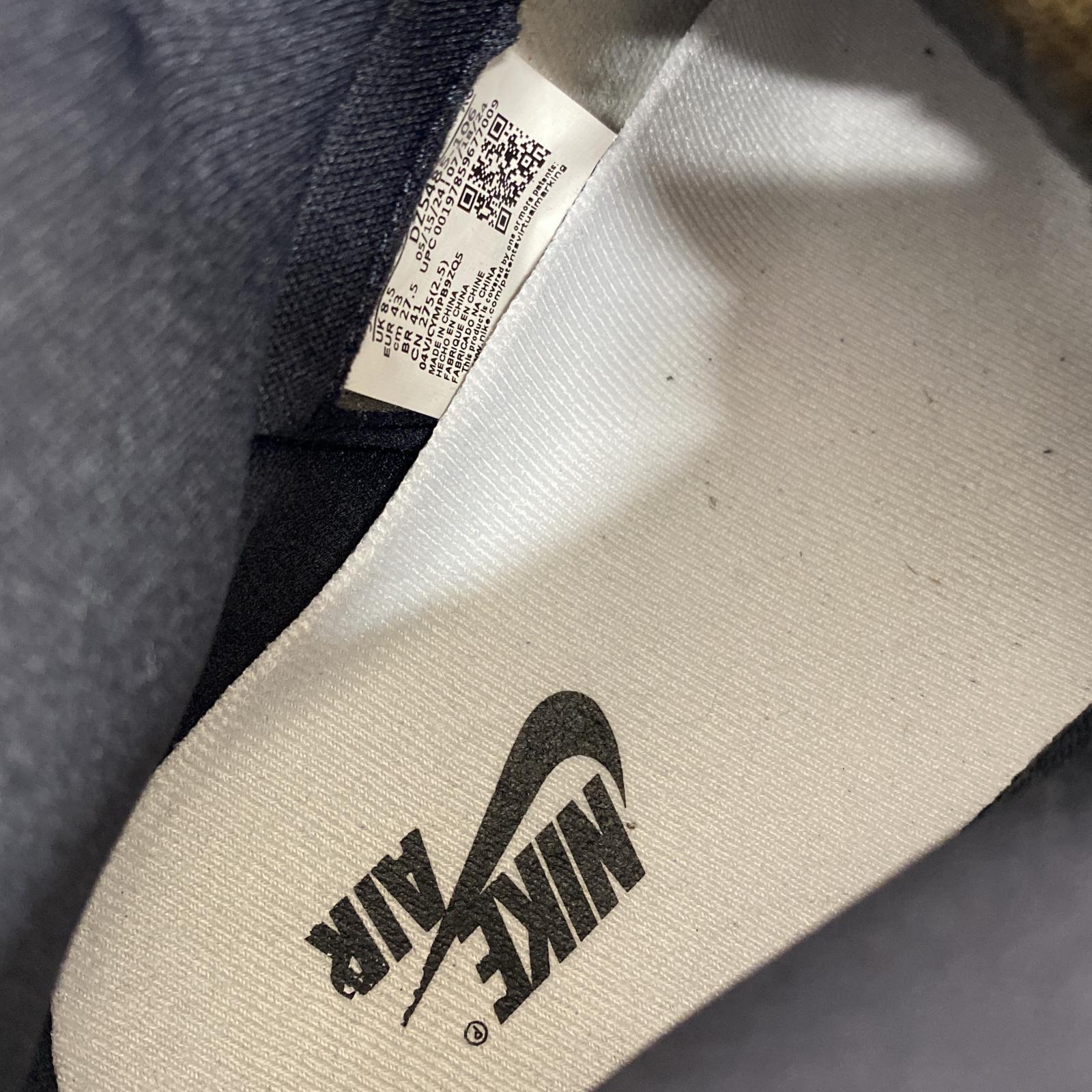 スニーカー AIR JORDAN 1 RETRO HIGH OG BLACK TOE 27.5cm (US9 1/2 UK9 EU45)