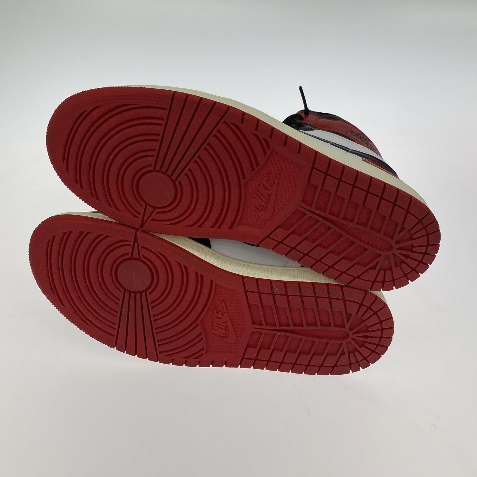 スニーカー AIR JORDAN 1 RETRO HIGH OG BLACK TOE 27.5cm (US9 1/2 UK9 EU45)