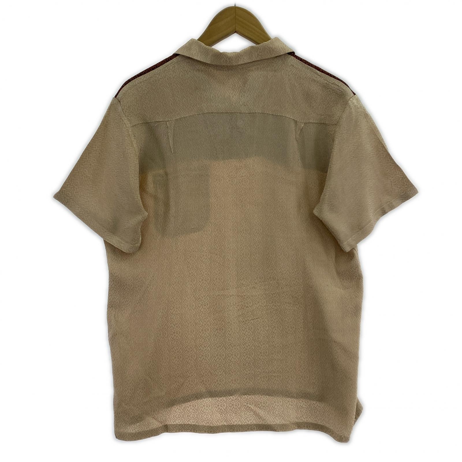 半袖シャツ 60s PILGRIM S/S Rayon Pullover Loop Shirt M ベージュ