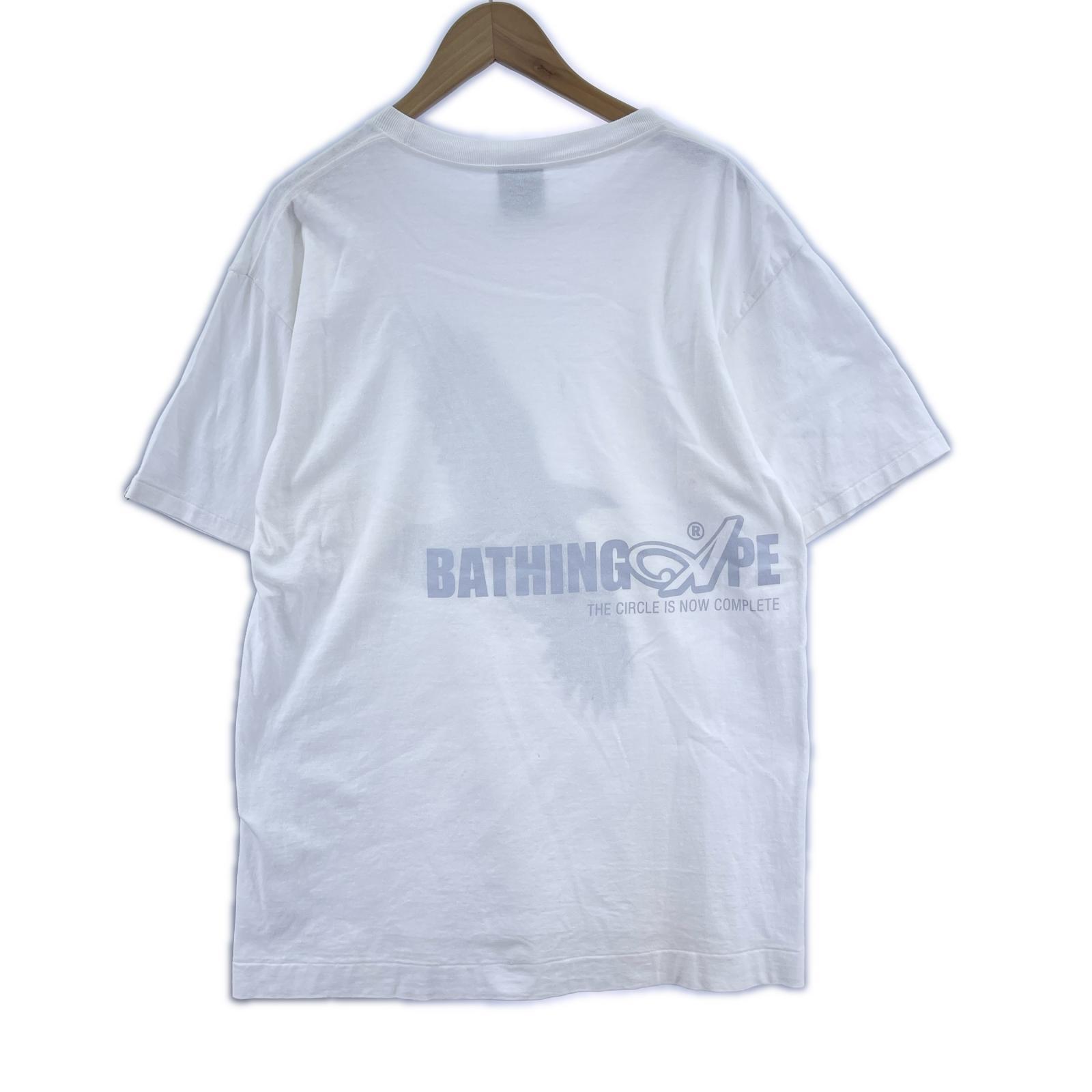 半袖Tシャツ A BATHING APE オールド 鳥 プリントTee L ホワイト L ホワイト