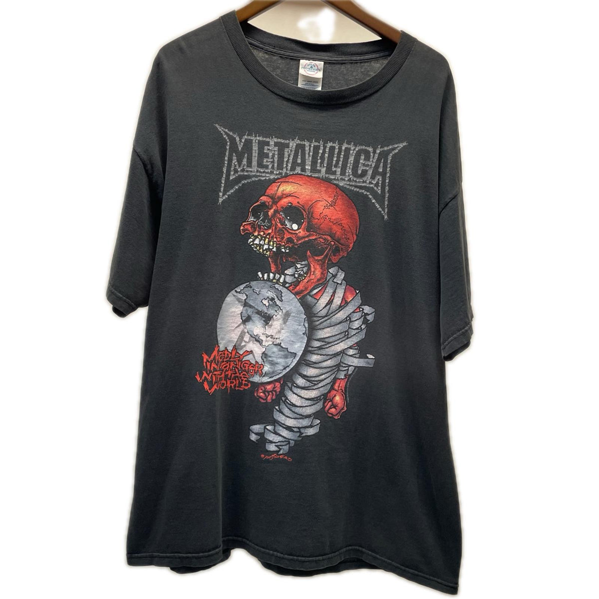 半袖Tシャツ 00s METALLICA PUSHEAD バンドTシャツ 2004年 DELTA2枚ボディ LL ブラック