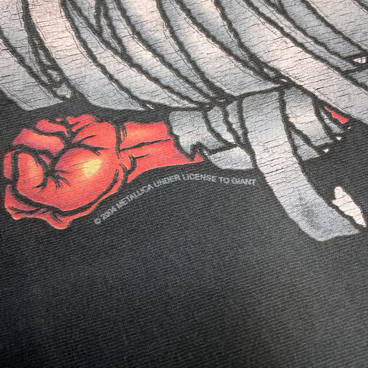 半袖Tシャツ 00s METALLICA PUSHEAD バンドTシャツ 2004年 DELTA2枚ボディ LL ブラック