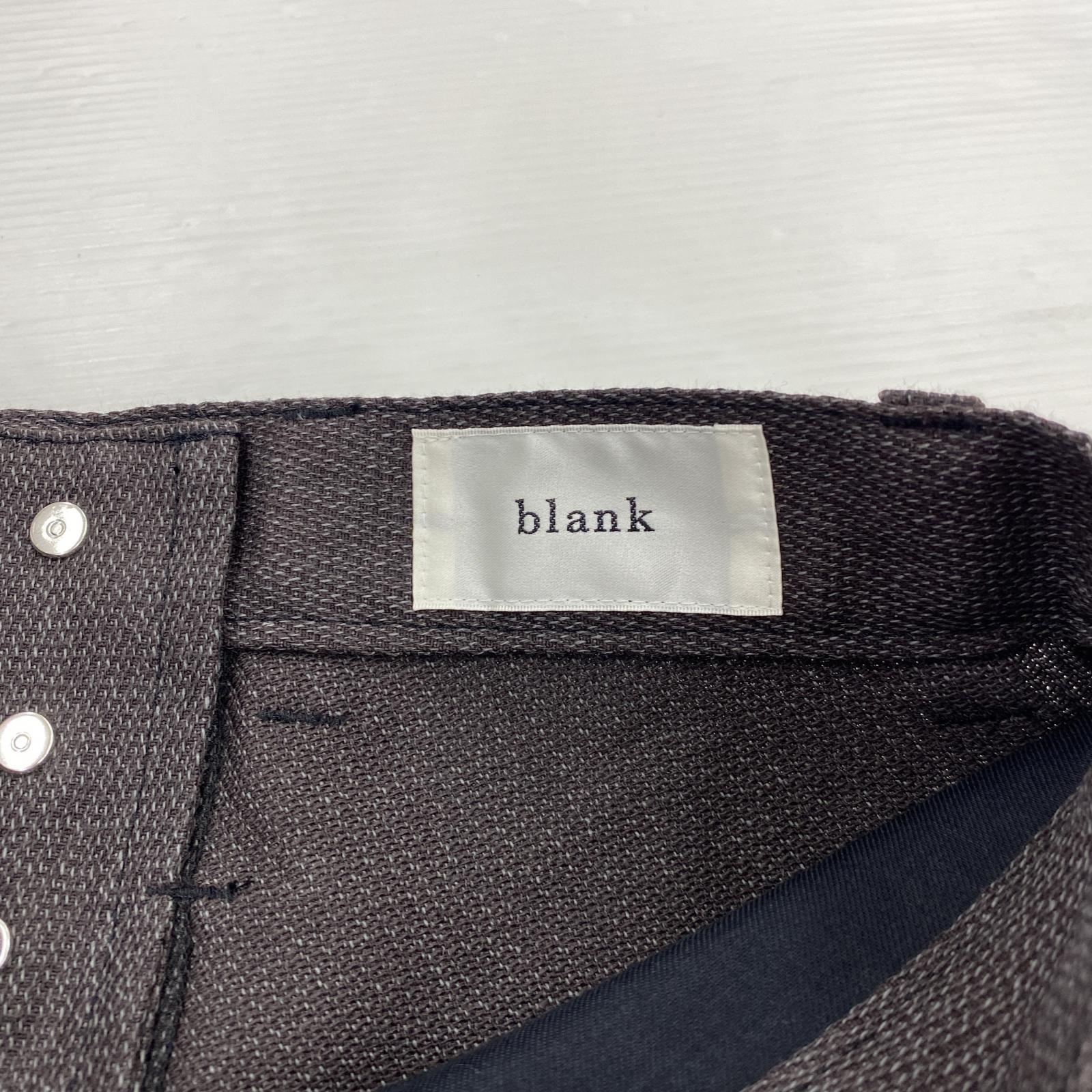 パンツ BLANK. ロングパンツ 1 ヴィンテージブラック 1 ブラック