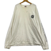 長袖Tシャツ L/SプリントTee ホワイト