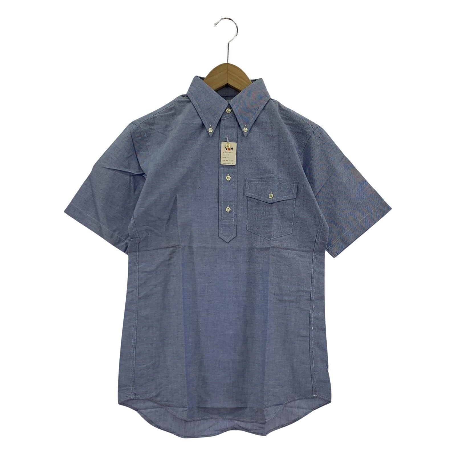 半袖シャツ 70s S/Sボタンダウンシャツ (S)青 S ブルー