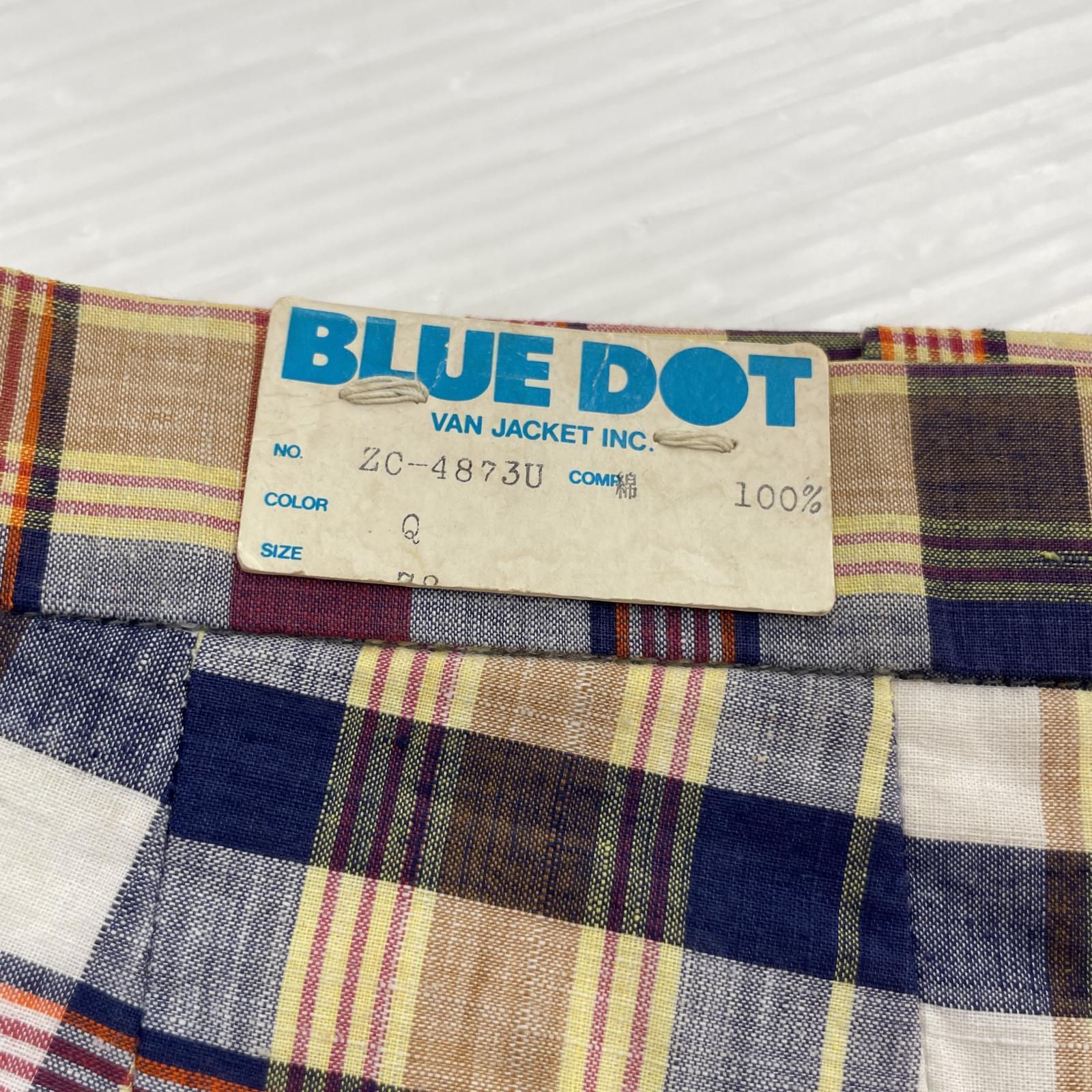 ショートパンツ 70s BLUE DOT ハーフパンツ (78)チェック柄