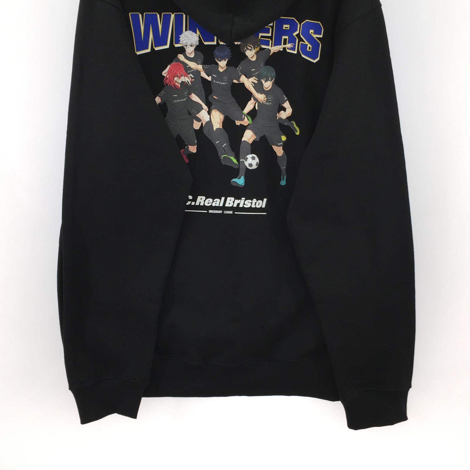 パーカー 24FW ブルーロック WINNERS パーカー XL 黒 ブラック